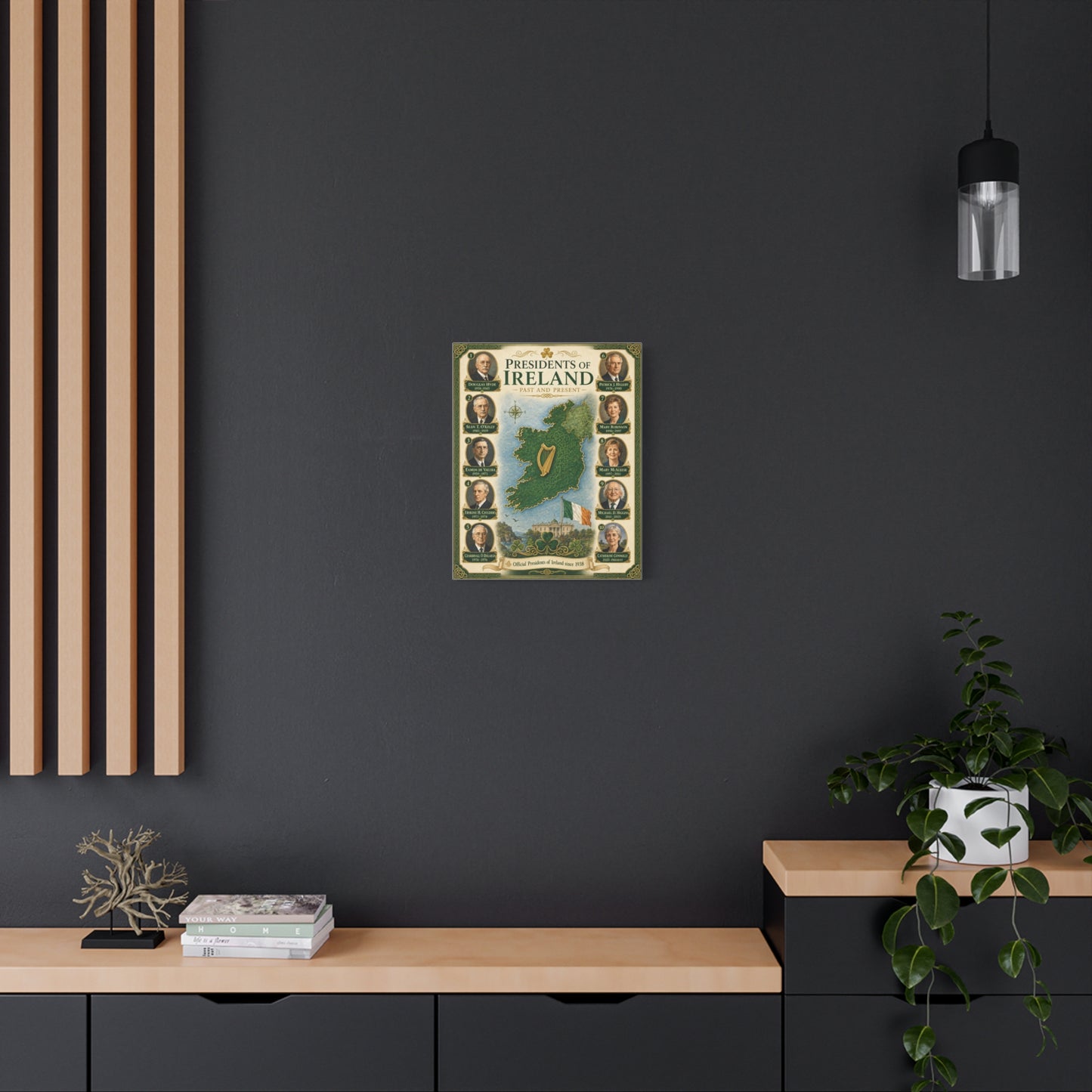 Ireland Presidential Portrait Wall Art — Matte Stretched Canvas